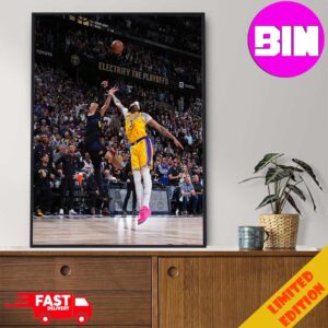 Jamal Murray Steps Back And Hits The Tissot Buzzer Beater Denver Nuggets Vs Los Angeles Lakers Poster Canvas Home Decor