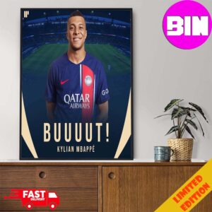 Kylian Mbappe PSG UEFA Champions League Poster Canvas