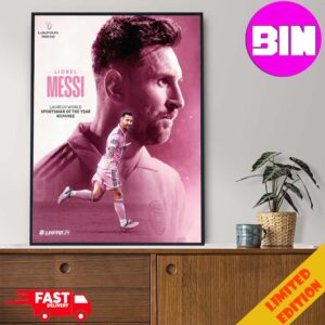 Lionel Messi Laureus World Sportsman Of The Year Nominee 2024 Poster Canvas Home Decor