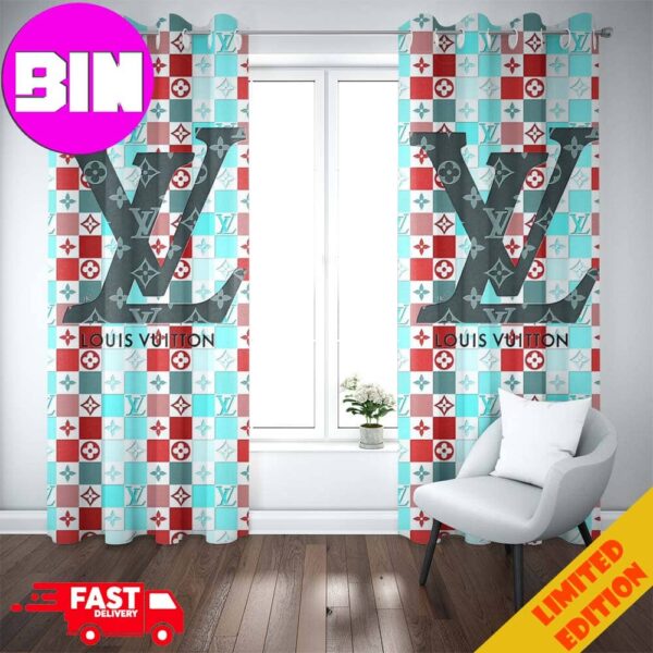 Louis Vuitton Caro Style Fashion Color Home Decor Window Curtain