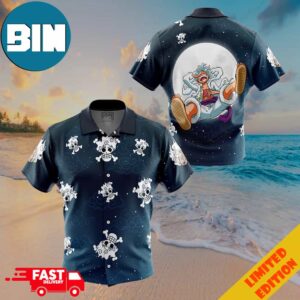 Luffy Gear 5th v2 One Piece Button Up Hawaiian Shirt
