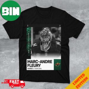 Marc-Andre Fleury Has Signed A One-Year Extension With The Minnesota Wild Merchandise T-Shirt Hoodie