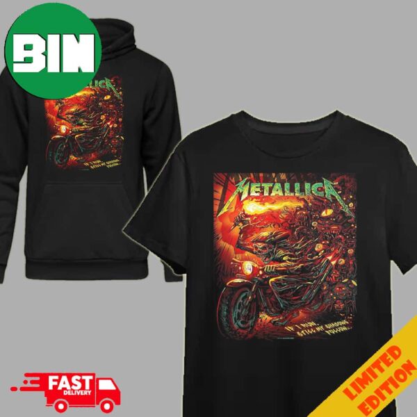 Metallica If I Run Still My Shadow Follow By Munk One All Six Fifth Member Exclusive Limited Edition Poster Merchandise 72 Seasons T-Shirt Hoodie