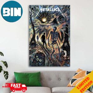 Metallica Sleepwalk My Life Away All Six Fifth Member Exclusive Limited Edition Poster Merchandise 72 Seasons Home Decor Poster Canvas