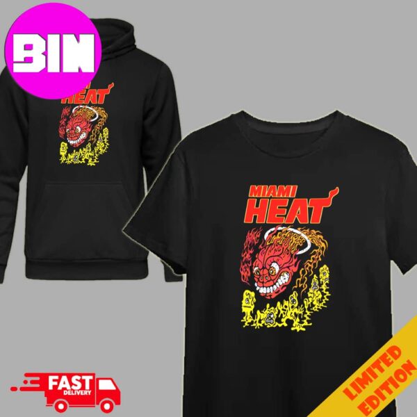 Miami Heat NBA x Brain Dead T-Shirt Hoodie