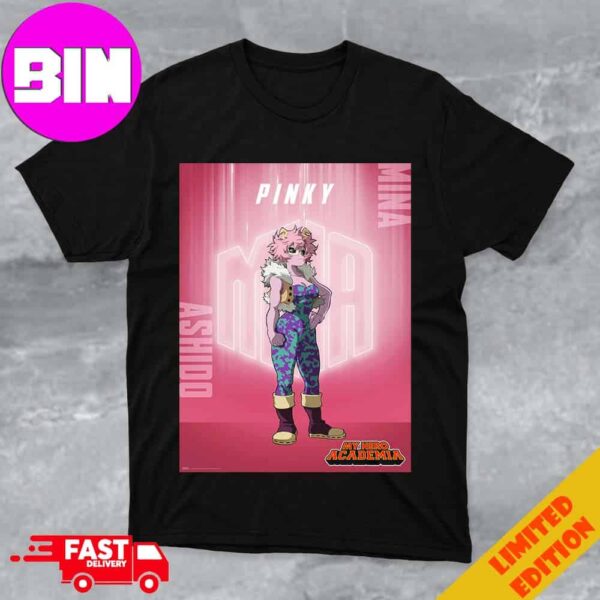 My Hero Academia Season 7 Character Posters Pinky Ashido Mina T-Shirt