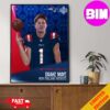 NFL Draft 2024 QB USC Caleb Williams Chicago Bears Home Decor Poster Canvas