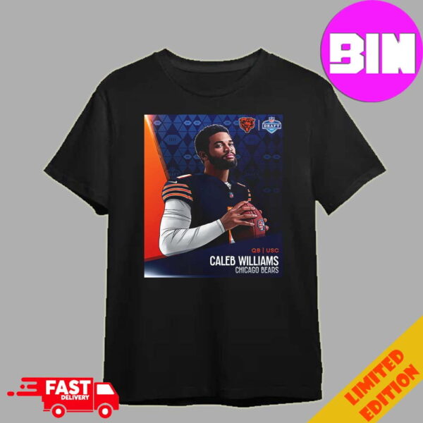 NFL Draft 2024 QB USC Caleb Williams Chicago Bears Unisex T-Shirt