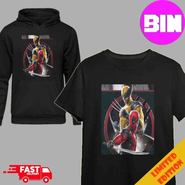 New Artwork Of Deadpool And Wolverine Shown At Cinemacon Unisex Hoodie T-Shirt