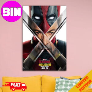 New Poster For Deadpool And Wolverine Funny By Ryan Reynolds Home Decorations Poster Canvas