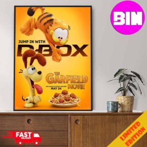 New Poster For The Garfield Movie Releasing In Theaters On May 24 Home Decor Poster Canvas