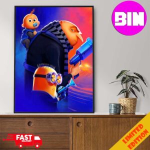 New Trailer For Despicable Me 4 Release At Theaters On July 3 2024 Home Decor Poster Canvas