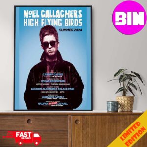 Noel Callagher’s High Flying Birds Summer 2024 Home Decor Poster Canvas