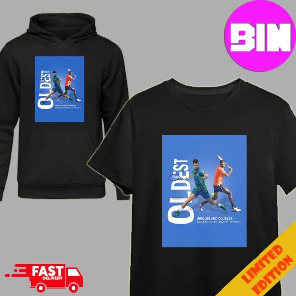 Novak Djokovic And Rohan Bopanna Singles And Doubles Number Ones In ATP History Unisex Hoodie T-Shirtz And Rohan Bopanna Singles And Doubles Number Ones In ATP History Unisex Hoodie T-Shirt