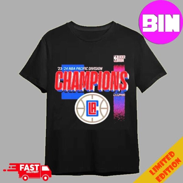 Official 2024 NBA Pacific Division Champions LA Clippers Shirt Unisex T-Shirt