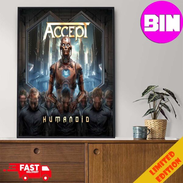 Official Album Humanoid Of Accept Release On April 26th 2024 Home Decor Poster Canvas