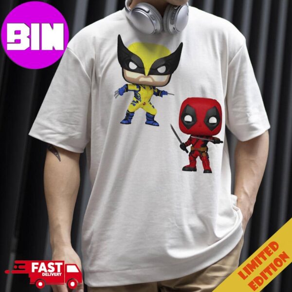 Official First Look At The Deadpool And Wolverine Funko Pops Unisex T-Shirt