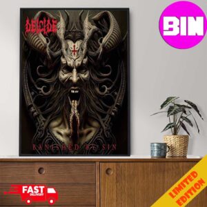 Official Full Album RBanished By Sin Of Deicide Releasing On April 26th 2024 Home Decor Poster Canvas