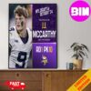 Official NFL Draft Detroit 24 The Pick Is In Jayden Daniels Of Washington Commanders QB LSU Pick 2 Round 1 Home Decor Poster Canvas