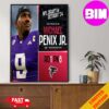 Official NFL Draft Detroit 24 The Pick Is In Marvin Harrison Jr Of Arizona Cardinals WR Ohio State Pick 4 Round 1 Home Decor Poster Canvas