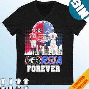 Official Stetson Bennett Iv And Freddie Freeman Forever Georgia Sports Teams Signatures T-Shirt