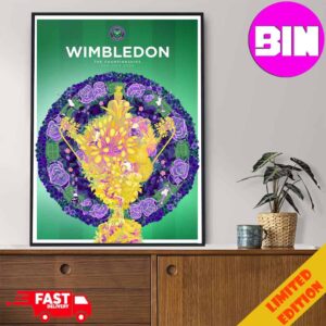 Official Wimbledon Championships 2024 Poster Home Decor Poster Canvas