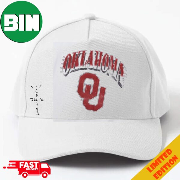 Oklahoma Sooners Cactus Jack Goes Back To College Travis Scott x Fanatics x Mitchell And Ness With NCAA March Madness 2024 Classic Hat-Cap