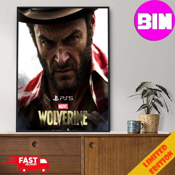 PS5 New Marvel Studios Wolverine Solo Game Limited Poster Poster Canvas