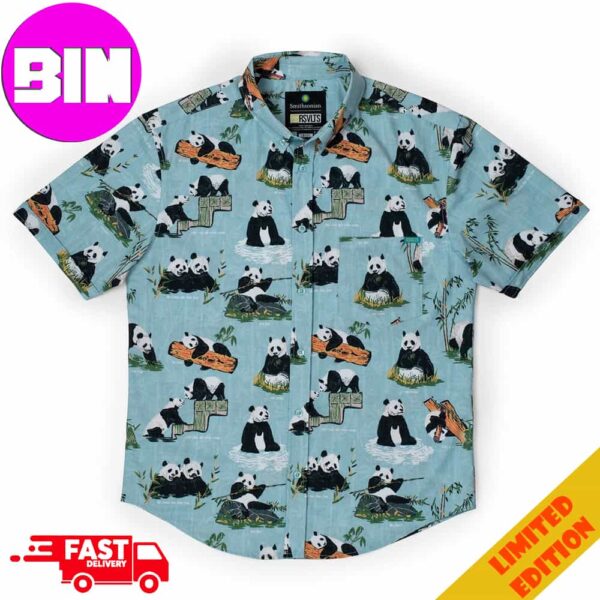 Panda Watch From Smithsonian?s National Zoo And Conservation Biology Institute Summer 2024 Summer RSVLTS Hawaiian Shirt And Short