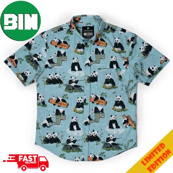 Panda Watch From Smithsonian’s National Zoo And Conservation Biology Institute Summer 2024 Summer RSVLTS Hawaiian Shirt And Short