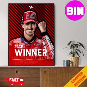 Pecco Bagnaia Reigns In Spain World Champions Bounce Back To Take Victory In Jerez Spanish GP Winner Francesco Bagnaia Home Decor Poster Canvas