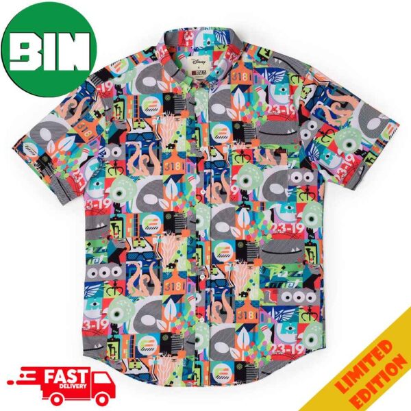 Pixar Far Out Mashup Summer RSVLTS Hawaiian Shirt And Short