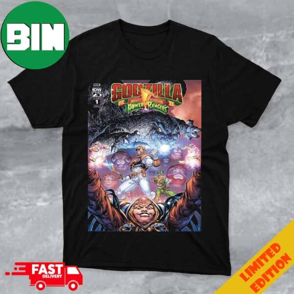 Poster Godzilla Vs The Mighty Morphin Power Rangers II T-Shirt