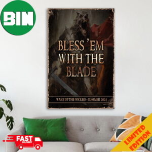 Powerwolf The First Song Bless ’em With The Blade Wake Up The Wicked Summer 2024 Canvas Poster