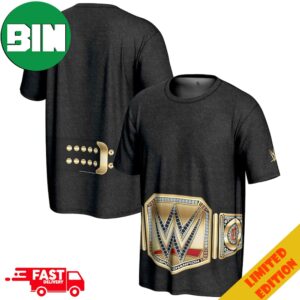 ProSphere Black WWE Undisputed Championship Title Belt All-Over Print T-Shirt