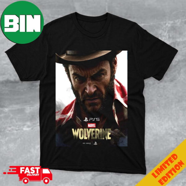 Ps5 New Marvel Studios Wolverine Solo Game Limited Poster Merchandise T-Shirt Hoodie