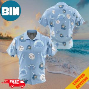 Rimuru Tempest Pattern That Time I Got Reincarnated as a Slime Button Up Hawaiian Shirt