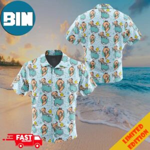Rosalina Super Mario Bros Button Up Hawaiian Shirt