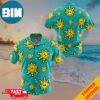 Shine Sprite Pattern Super Mario Button Up Hawaiian Shirt