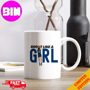 Shoot Like A Girl Caitlin Clark Indiana Fever Number 22 Coffee Ceramic Mug