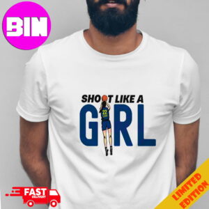 Shoot Like A Girl Caitlin Clark Indiana Fever Number 22 Merchandise T-Shirt