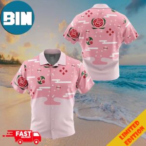 Shunsui Kyoraku Bleach Button Up Hawaiian Shirt