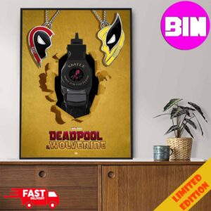 Smile Wait For The Flash Deadpool 3 Deadpool And Wolverine Best Friends Marvel Studios Home Decor Poster Canvas