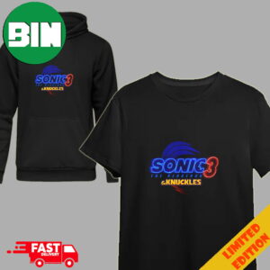 Sonic 3 The Hedgehog And Knuckles Logo T-Shirt Hoodie