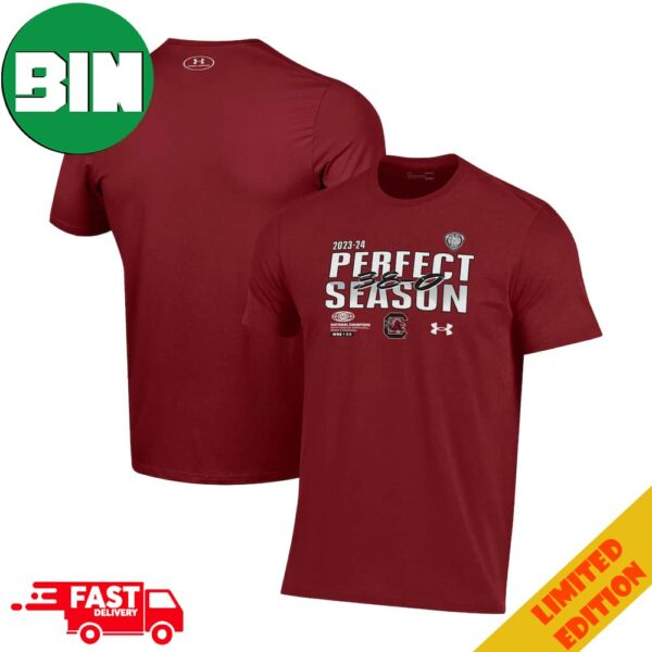 South Carolina Gamecocks 2024 NCAA Women’s Basketball National Champions Perfect Season T-Shirt