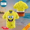 SpongeBob Pattern SpongeBob SquarePants Button Up Hawaiian Shirt