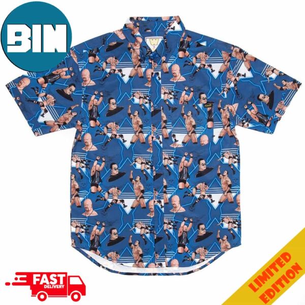 Stone Cold Steve Austin Vs The Rock RSVLTS Collection Summer Hawaiian Shirt