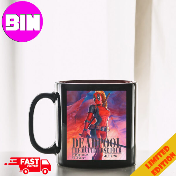 Taylor Swift As Lady Deadpool The Multiverse Tour 2024 Funny x Deadpool 3 Ceramic Mug