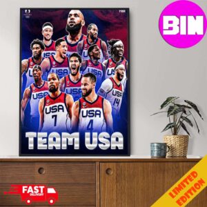 Team Usa Men’s Basketball Announce A 12-Man Roster For Olympic Paris 2024 Home Decor Poster Canvas