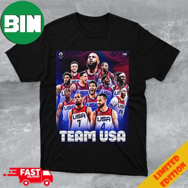 Team Usa Men’s Basketball Announce A 12-Man Roster For Olympic Paris 2024 Merchandise T-Shirt Hoodie